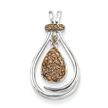 0.3 Carat 14K White Gold & Rhodium Diamond Pendant