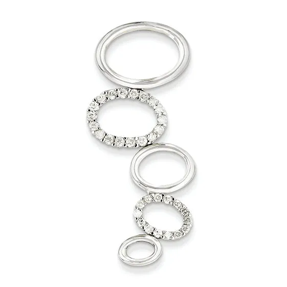 0.5 Carat 14K White Gold Fancy Diamond Pendant