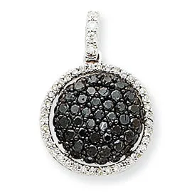 1 Carat 14K White Gold Diamond Round Pendant