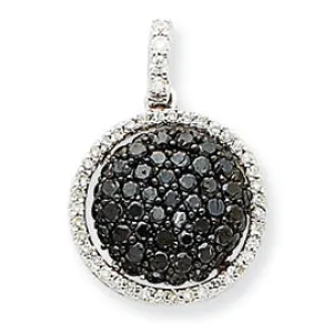 1 Carat 14K White Gold Diamond Round Pendant