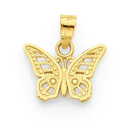 10K Gold Butterfly Charm