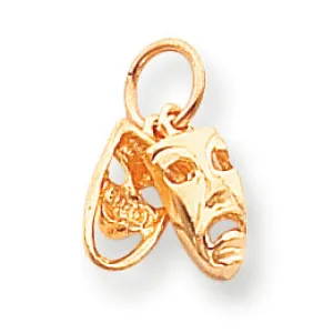 10K Gold Comedy-Tragedy Charm