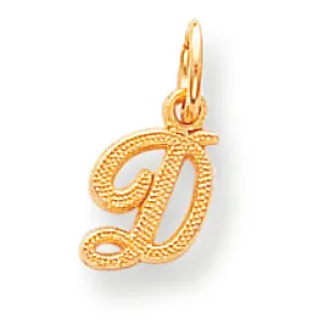 10K Gold Initial D CHARM