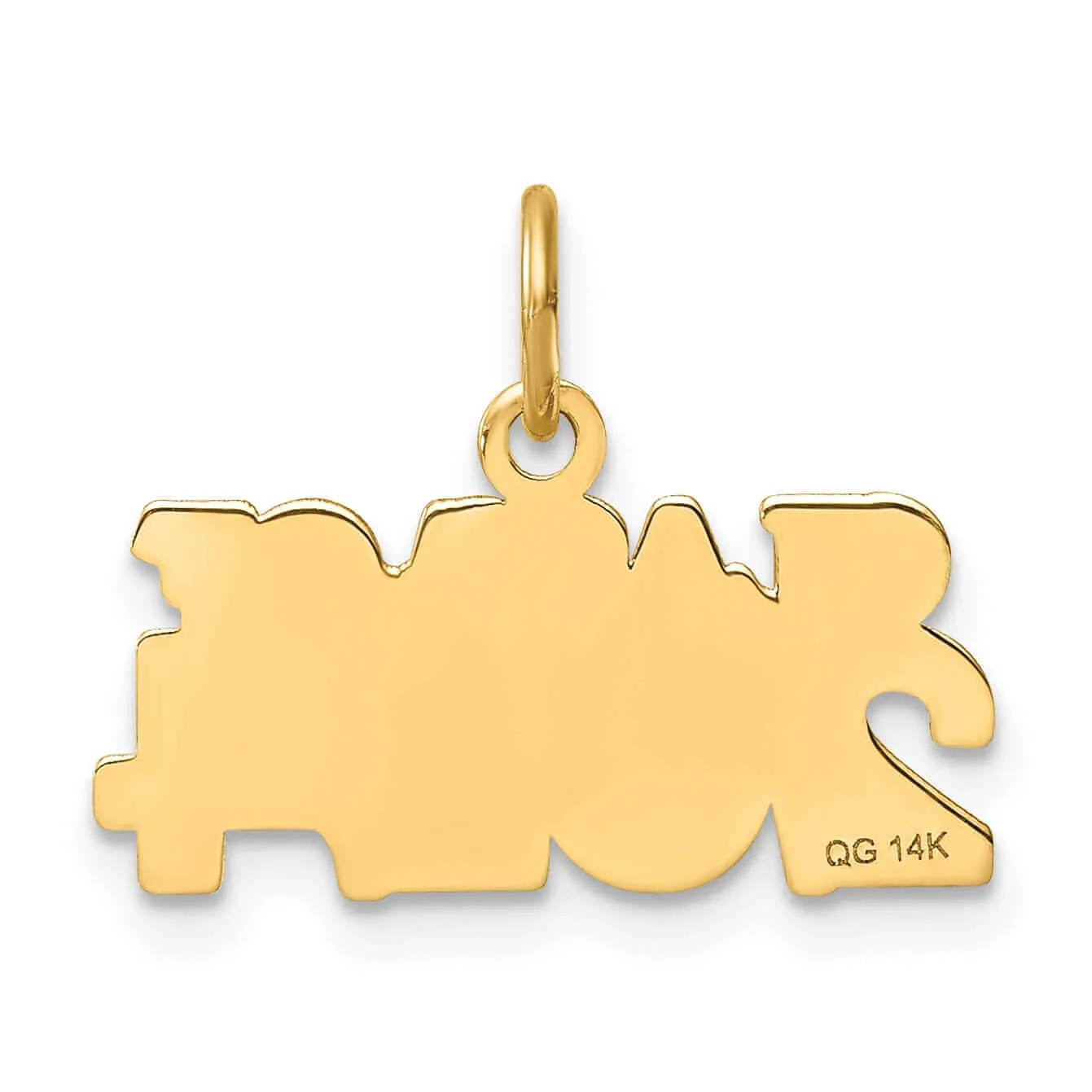 14K Gold Class of 2024 Charm, Unisex, Polished Finish, Timeless