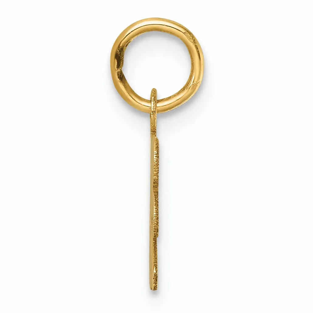 14K Gold Class of 2024 Charm, Unisex, Polished Finish, Timeless