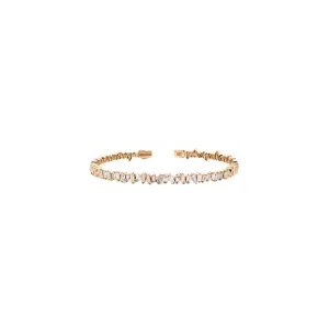 18 Karat Yellow Gold Diamond Bracelet