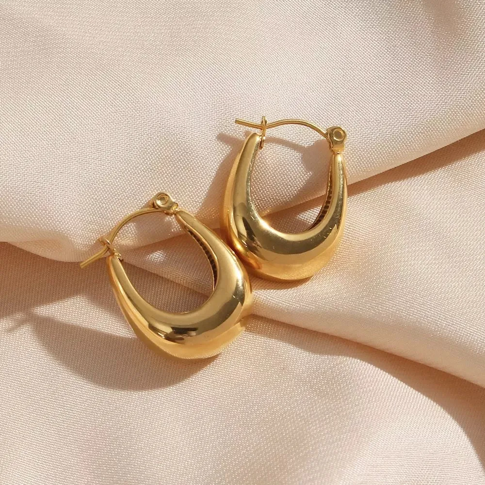 18 KT Bali Hoop earrings