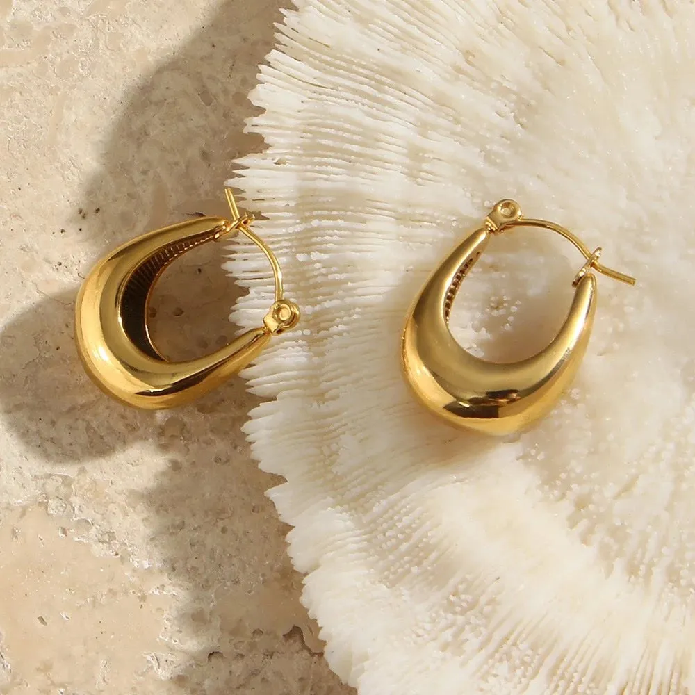 18 KT Bali Hoop earrings