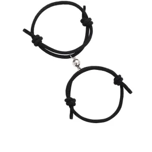 2pcs Couple Magnet Attract Lover Couple Bracelet Gift For Men Women Best Friend Rope Charm Bracelets Personality Jewelry