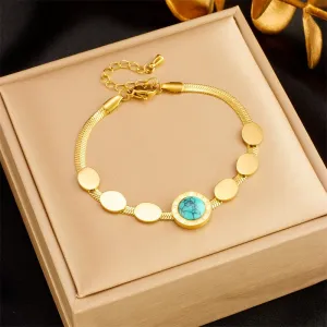 316L Stainless Steel Eye Butterfly Bangles Bracelets For Women
