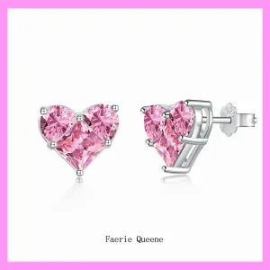 【6-58.13#】Elegant Heart Earrings  for female fashion daily engagement wedding anniversary birthday present