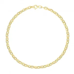 9ct Yellow Gold Ladies Fancy Necklet NK417