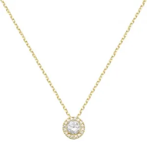 9ct Yellow Gold Ladies Zirconia Necklet NK352