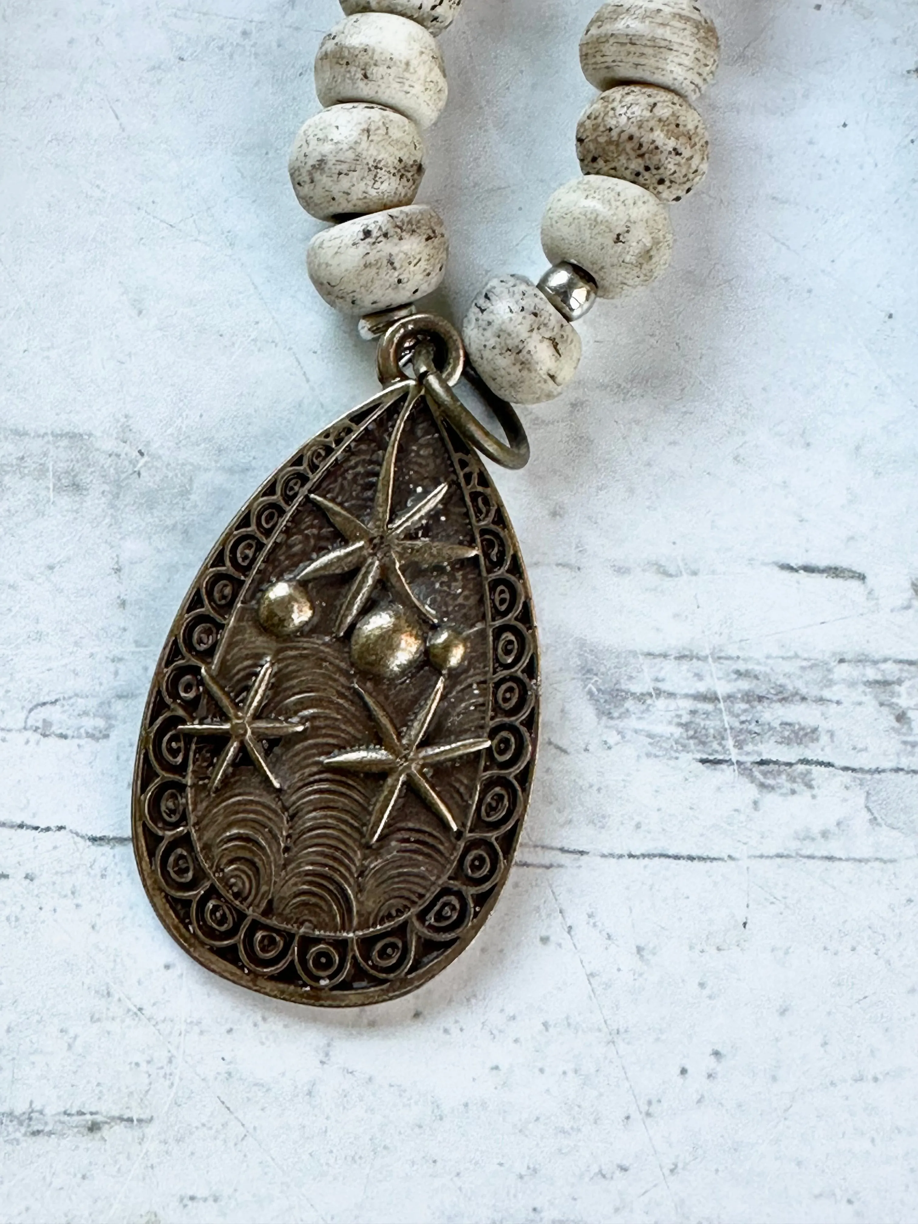 African Bone Beach Necklace