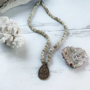 African Bone Beach Necklace