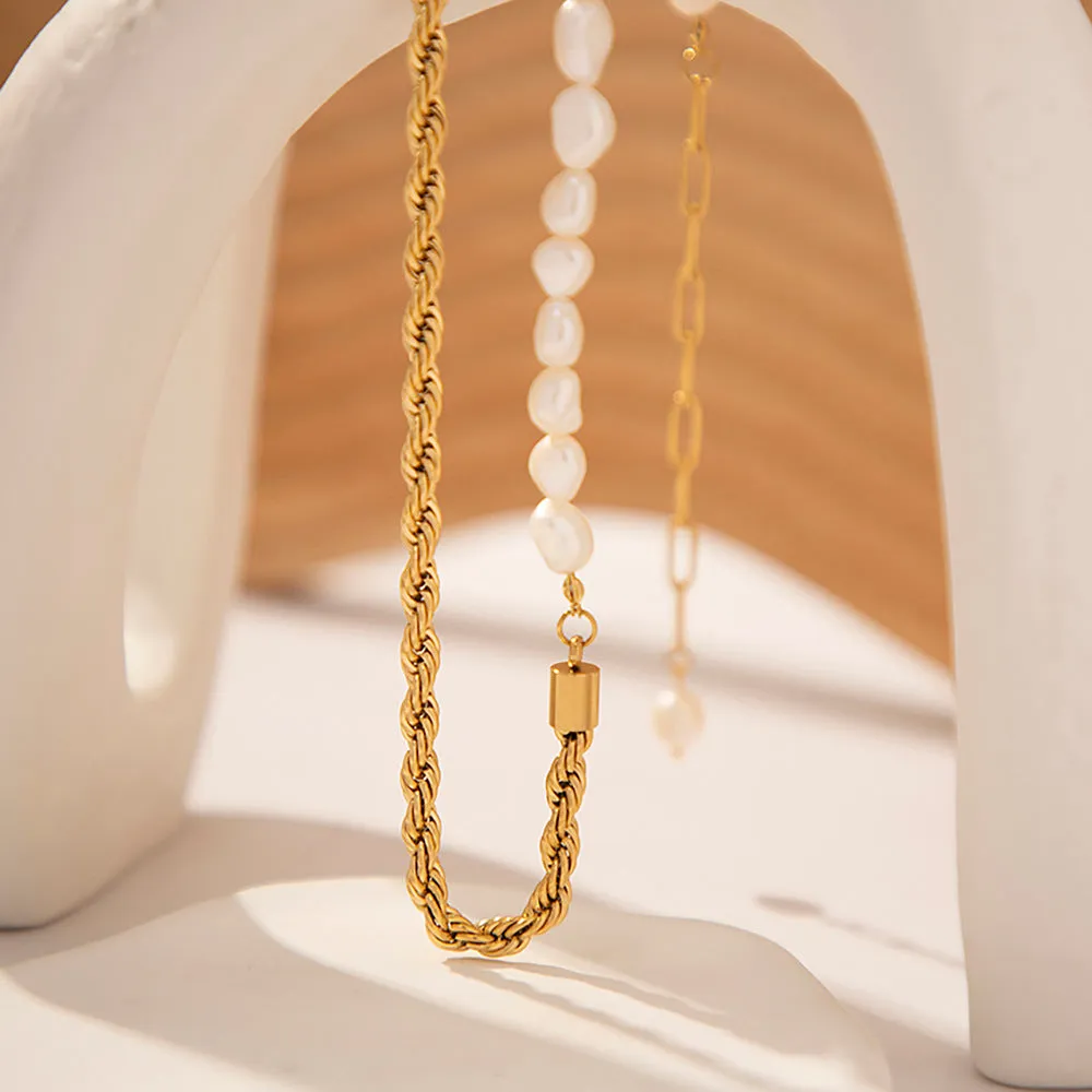 Alina Pearl Rope Necklace