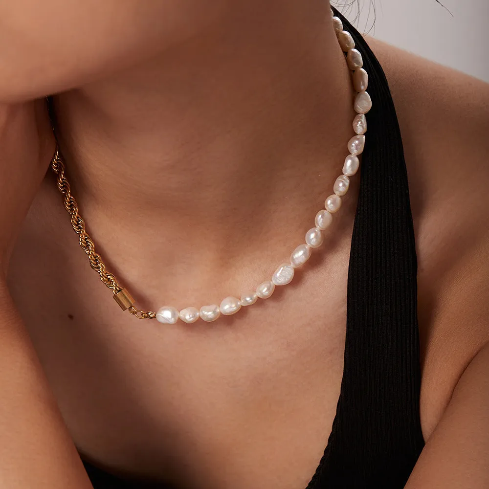 Alina Pearl Rope Necklace