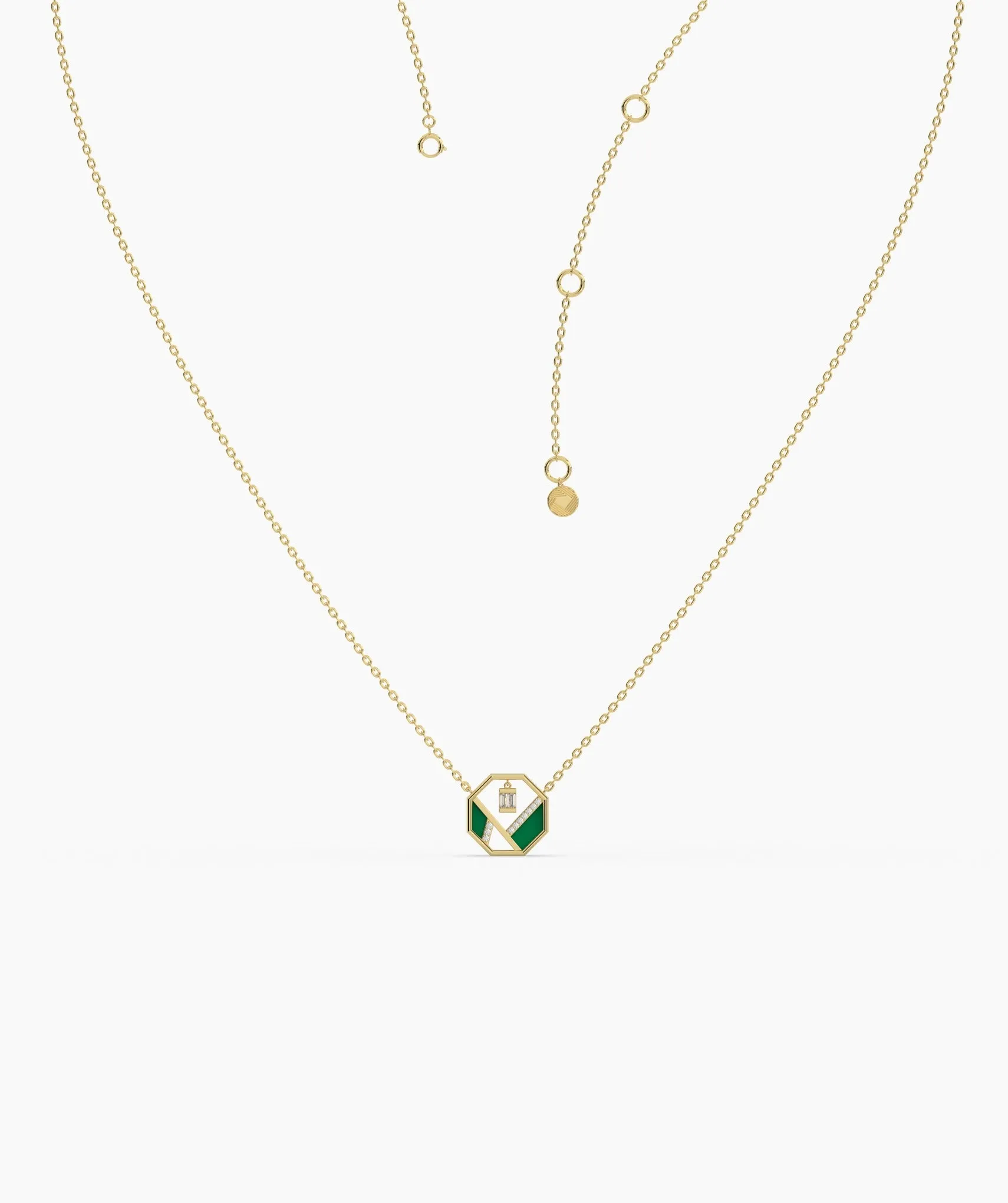Art Deco-Inspired Octagon Necklace