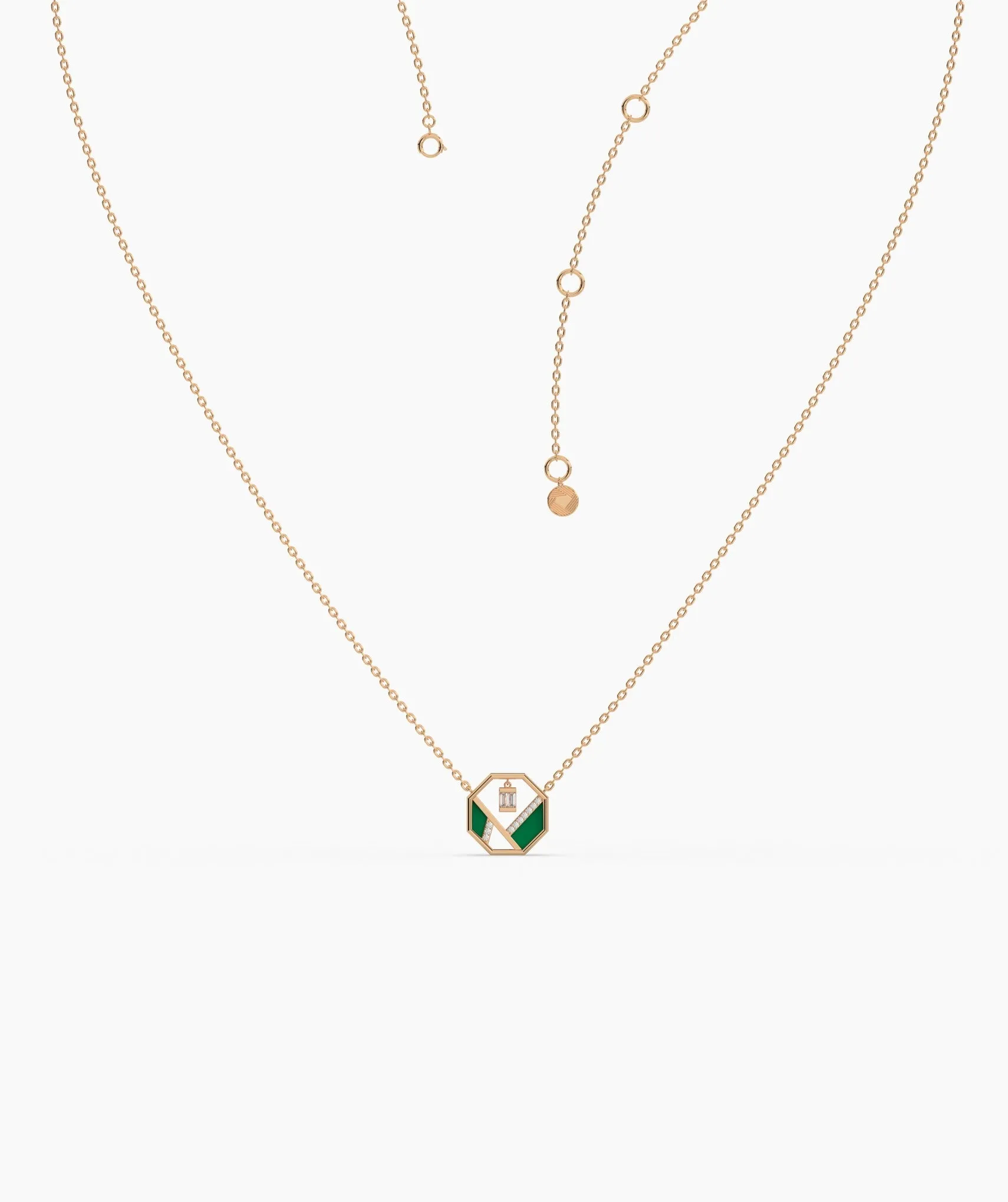 Art Deco-Inspired Octagon Necklace