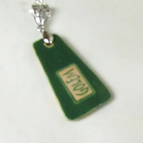 Artisan Floral Drop Pendant on Silver Chain