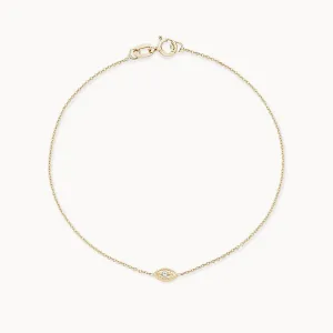 Ayla Evil Eye Bracelet (14K Gold)