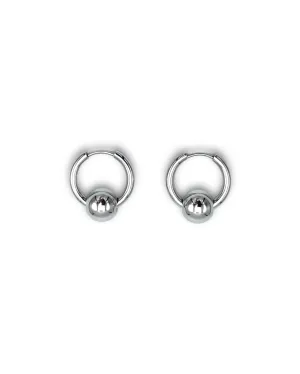 BALL HOOP EARRINGS