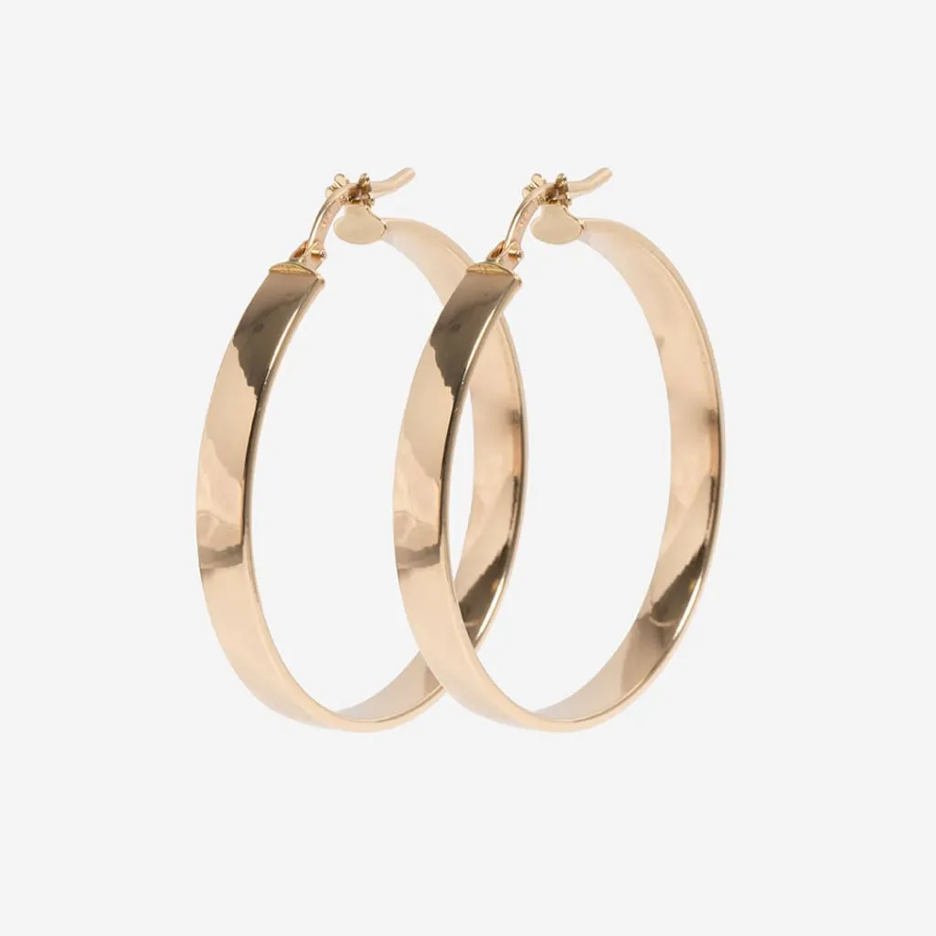 Bandon Hoop Earrings - 30mm | 14ct Gold