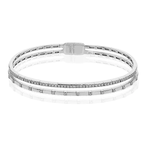 Bangle in 18k Gold with Diamonds LB2440 WHITE 18K X WHITE