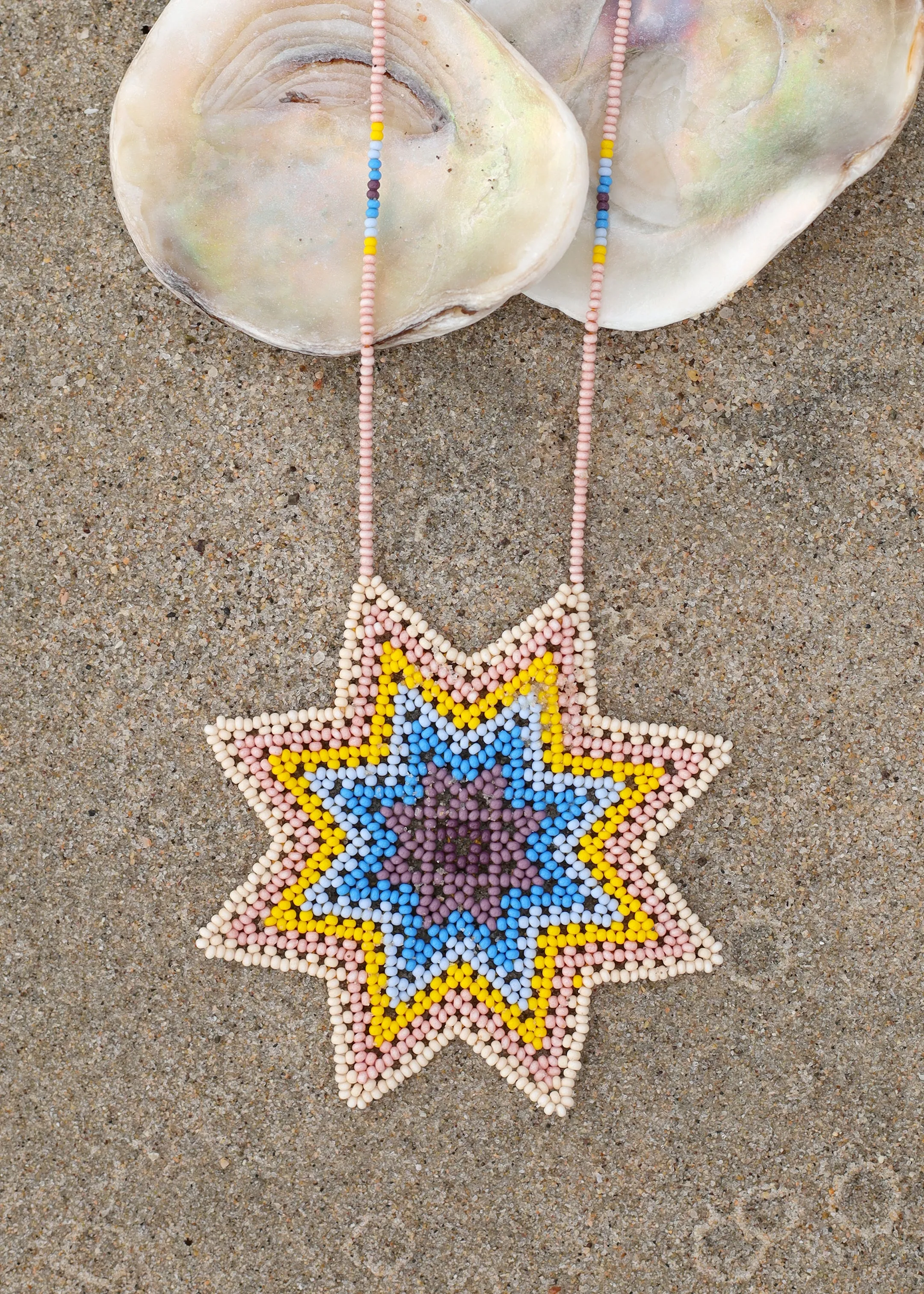 Beaded Morning Star Necklace
