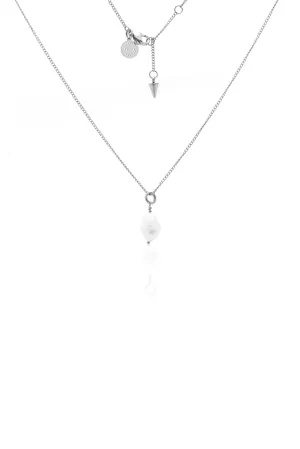 Bianca Necklace - Pearl/Silver