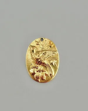 Bird Cameo, 22x16mm, (1pc)