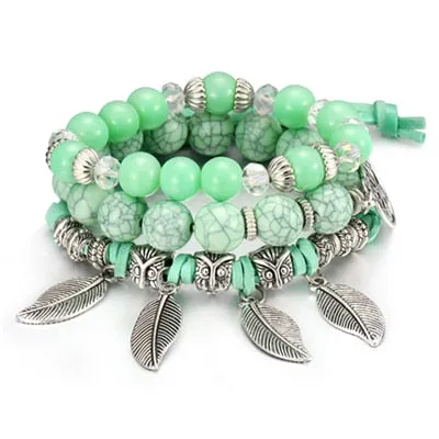 Boho Multilayer Beads Charm Bracelets for Women