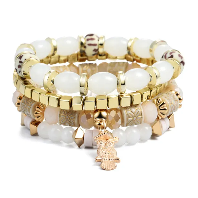 Boho Multilayer Beads Charm Bracelets for Women