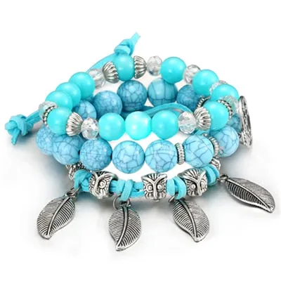 Boho Multilayer Beads Charm Bracelets for Women