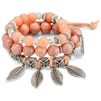 Boho Multilayer Beads Charm Bracelets for Women