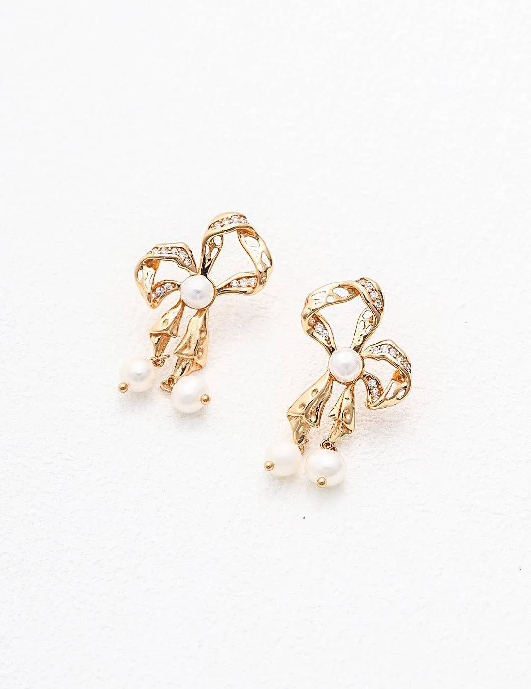 Butterfly Pearl Earrings