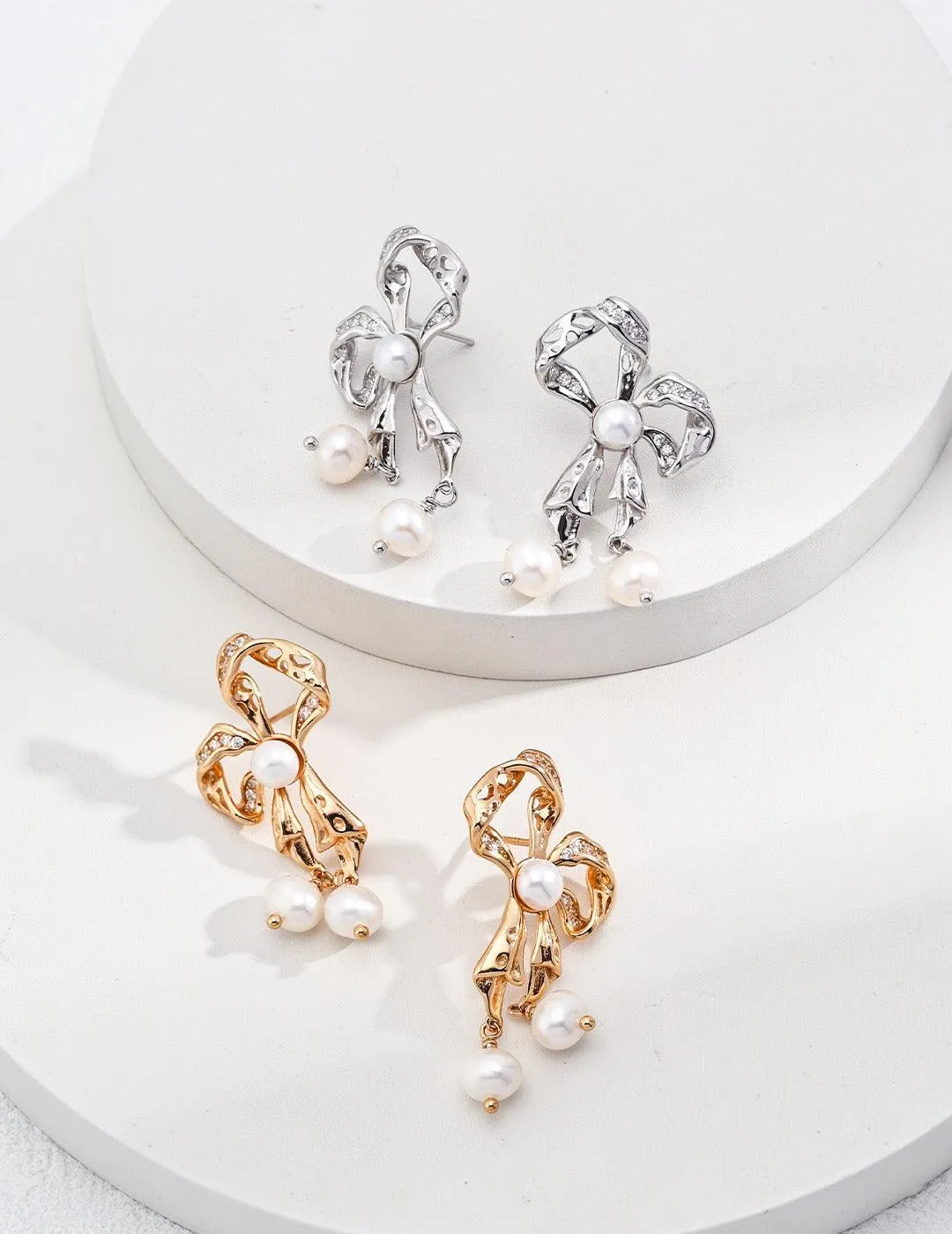 Butterfly Pearl Earrings