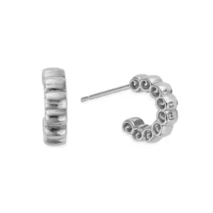ChloBo Ruffle Huggie Hoops Sleek Hoops