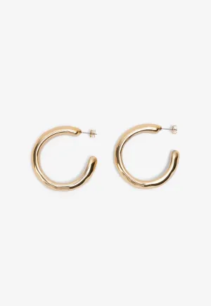 Choice Sleek Golden Earrings Gold