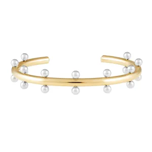 Cindy Studded Cuff - Two Tone
