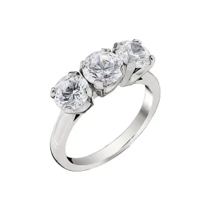Classic Airline Three Stone Engagement Ring Setting