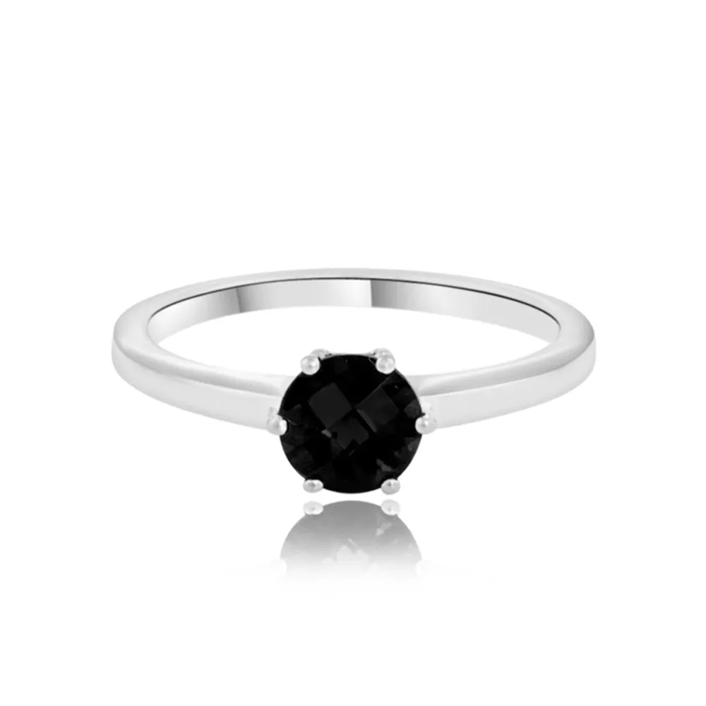 Classic Black Spinel Ring
