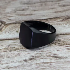 Classic Black Square Ring
