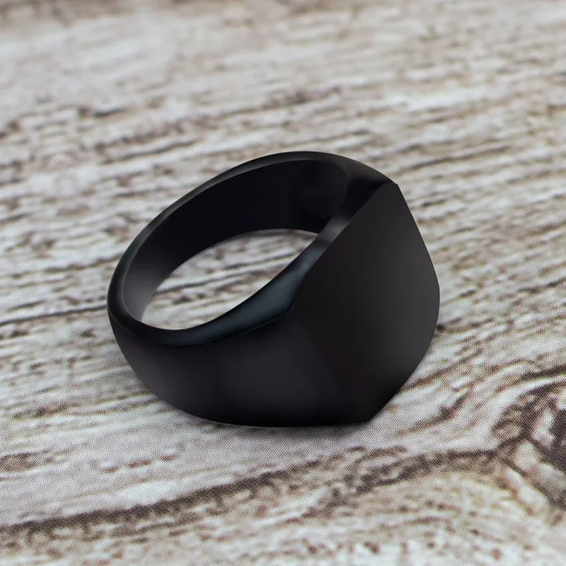 Classic Black Square Ring