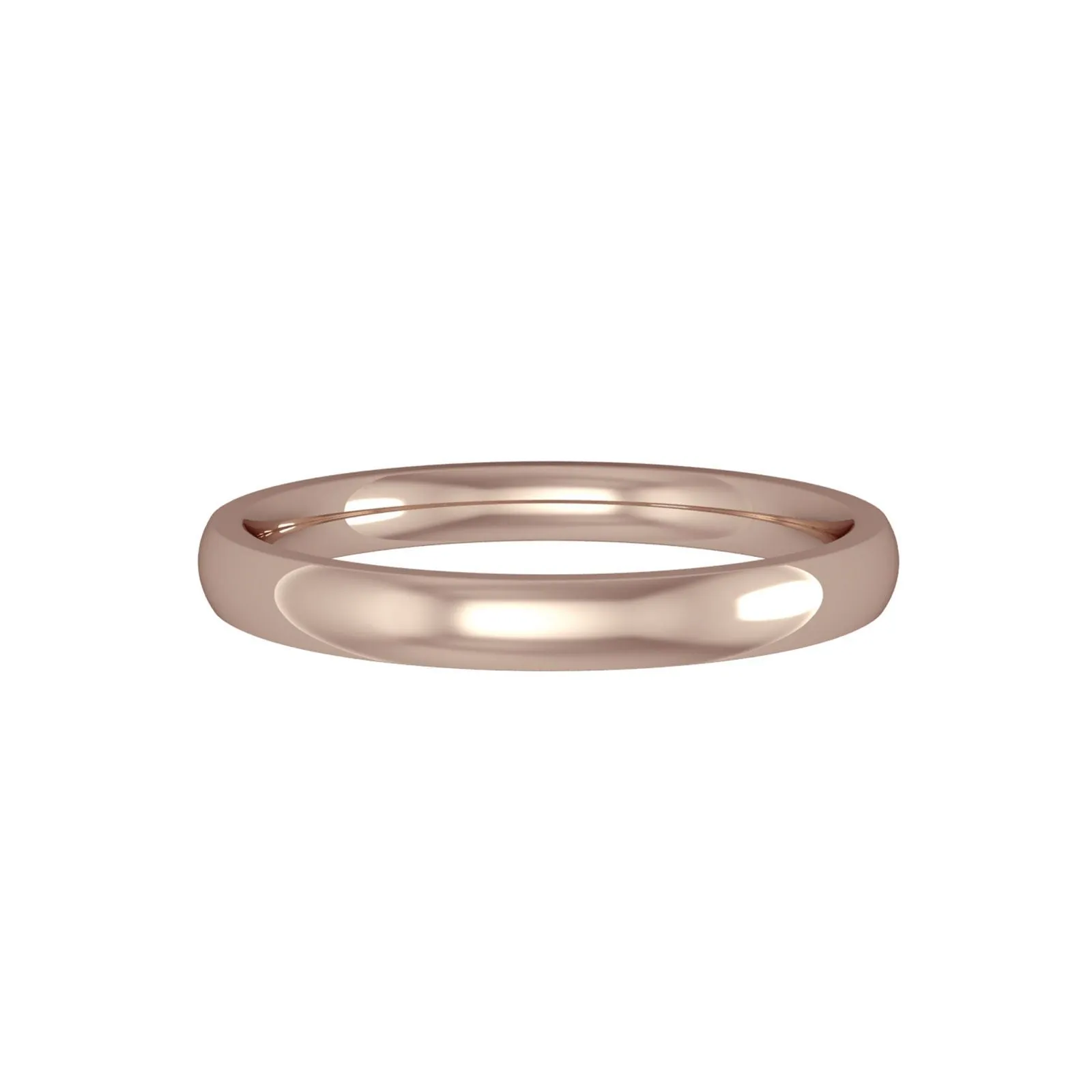 Classic Court Style Wedding Band 2.5mm