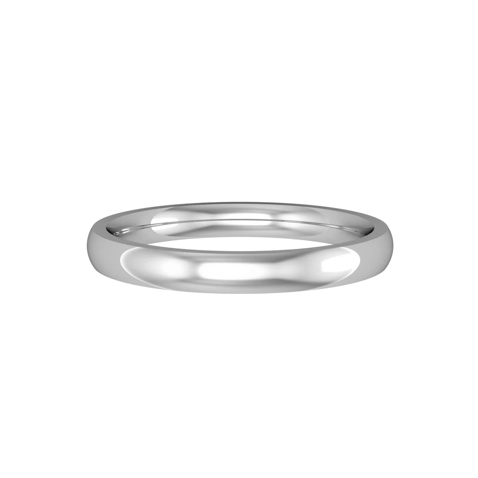 Classic Court Style Wedding Band 2.5mm