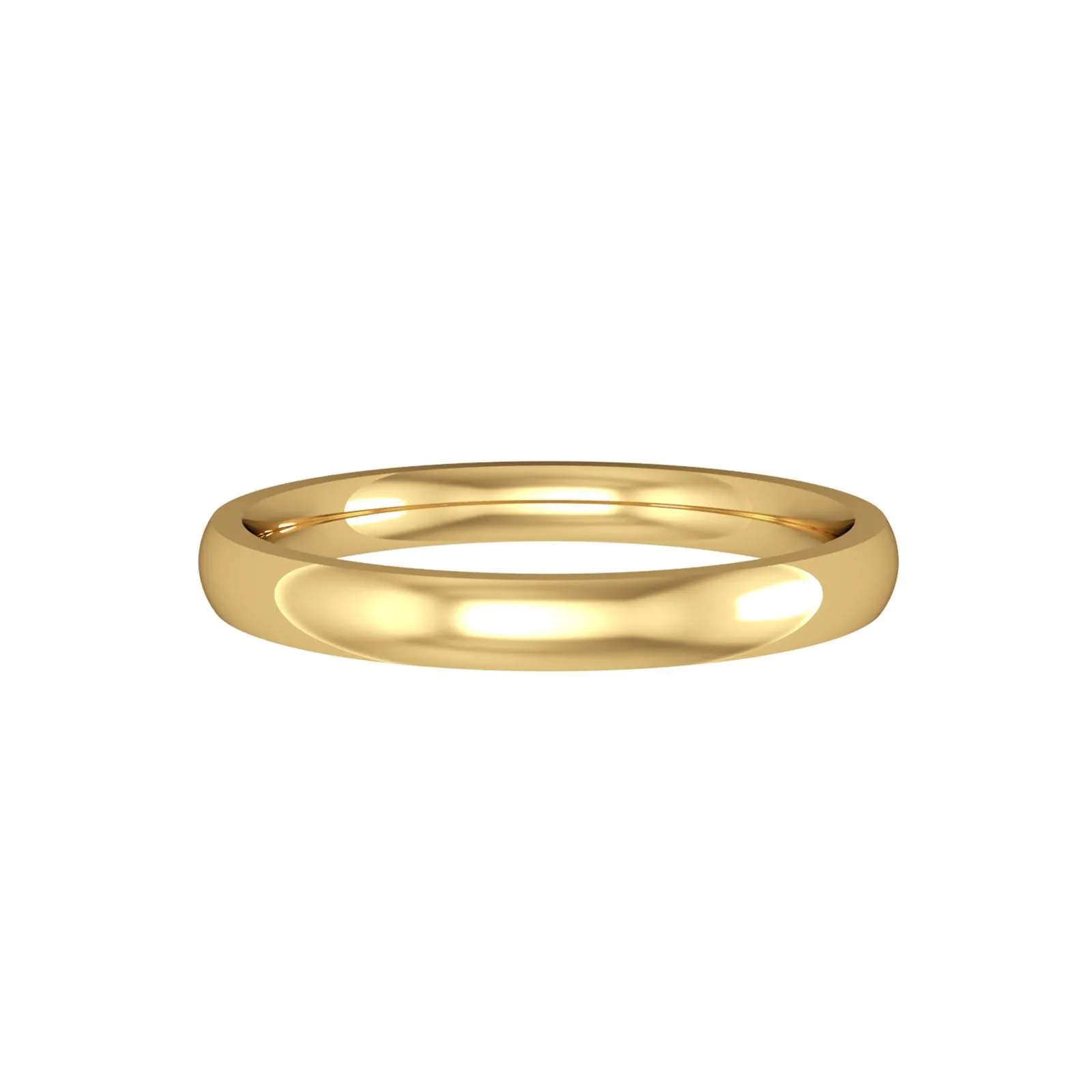 Classic Court Style Wedding Band 2.5mm