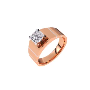 Classic lab-grown Solitaire Engagement Ring