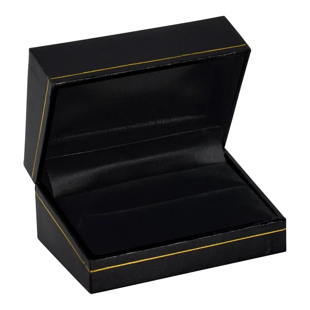 Classic Leatherette Double Ring Box