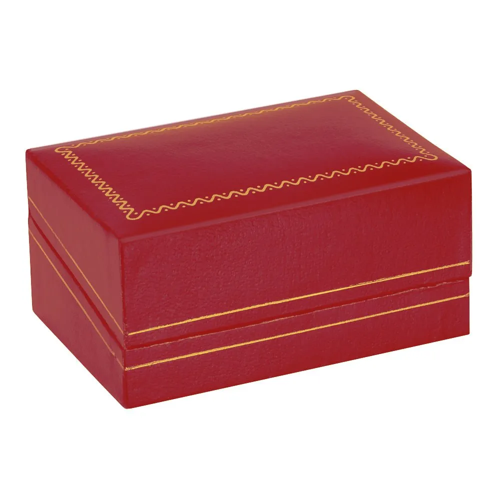 Classic Leatherette Double Ring Box